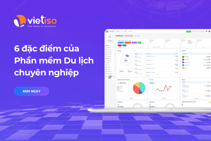 6 đặc điểm của một Phần mềm du lịch chuyên nghiệp